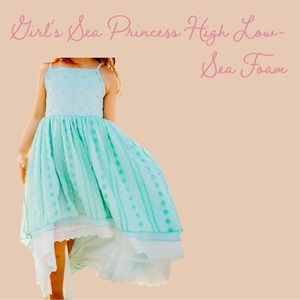 Love and Grow Sea Princess High Low Dress in Sea Foam